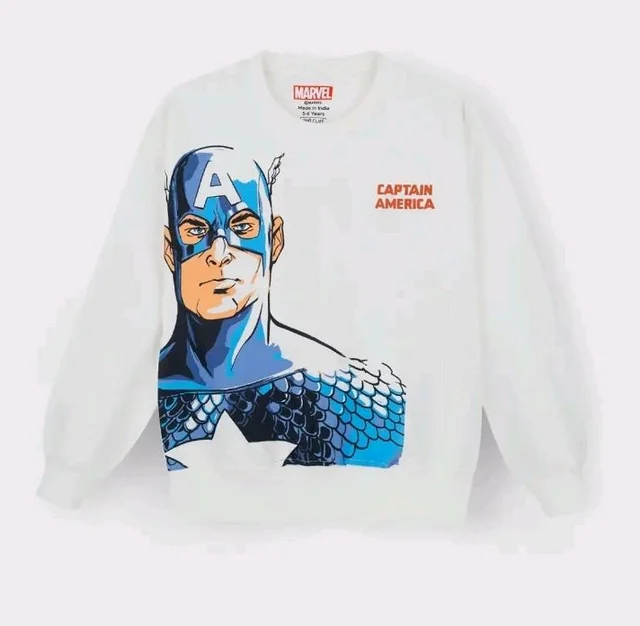 Nap Chief Kids Official Superheros Printed Cotton Co ord set for Boys & Girls, Sweatshirt and Joggers Clothing Set for Casual Wear
- 9-10 Y, Off White
