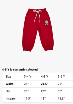 A.T.U.N. (ALL THINGS UBER NICE) Boys Premium Cotton Jogger Pants with Elastic Waist & Adjustable Drawstring | Soft Touch Applique Detail Comfortable Bottom Wear for Kids
- 2-3 Y, Red
