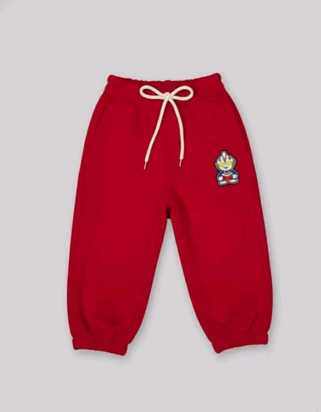 A.T.U.N. (ALL THINGS UBER NICE) Boys Premium Cotton Jogger Pants with Elastic Waist & Adjustable Drawstring | Soft Touch Applique Detail Comfortable Bottom Wear for Kids
- 5-6 Y, Red
