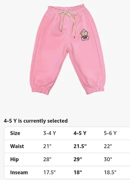 A.T.U.N. (ALL THINGS UBER NICE) Boys Premium Cotton Jogger Pants with Elastic Waist & Adjustable Drawstring | Soft Touch Applique Detail Comfortable Bottom Wear for Kids
- 4-5 Y, Pink
