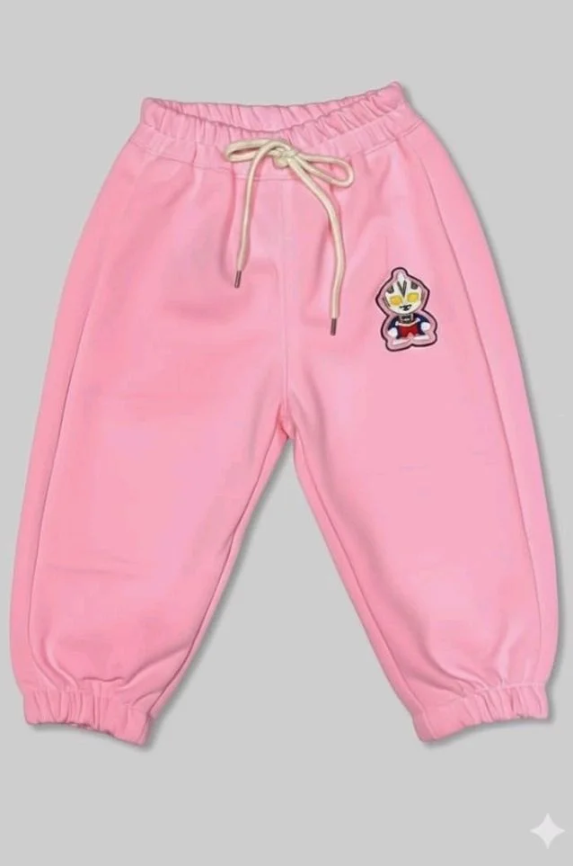 A.T.U.N. (ALL THINGS UBER NICE) Boys Premium Cotton Jogger Pants with Elastic Waist & Adjustable Drawstring | Soft Touch Applique Detail Comfortable Bottom Wear for Kids
- 6-7 Y, Pink