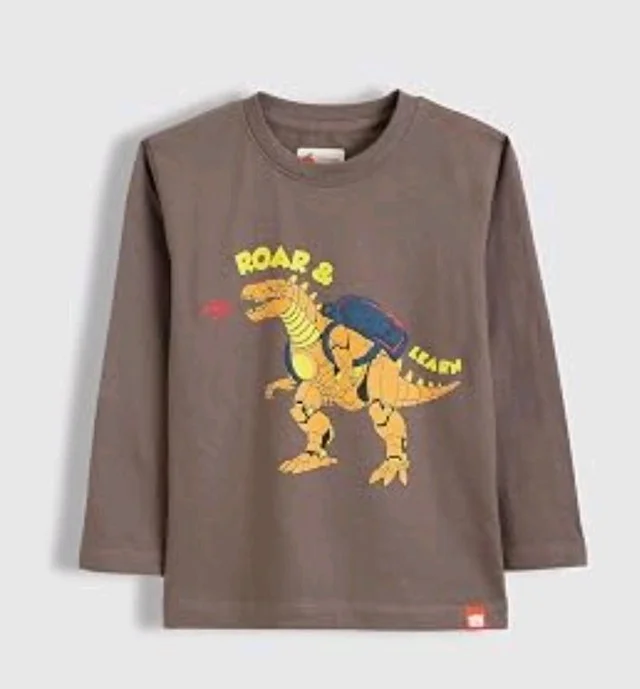 ORANGE SUGAR Kids Full Sleeve T-Shirt | Cotton Round Neck | Soft Breathable Fabric | Casual Wear for Boys & Girls
- 4-5 Y, Backpack Beast