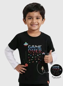 ORANGE SUGAR Kids Full Sleeve T-Shirt | Cotton Round Neck | Soft Breathable Fabric | Casual Wear for Boys & Girls
- 10-11 Y, Gamr Buddy