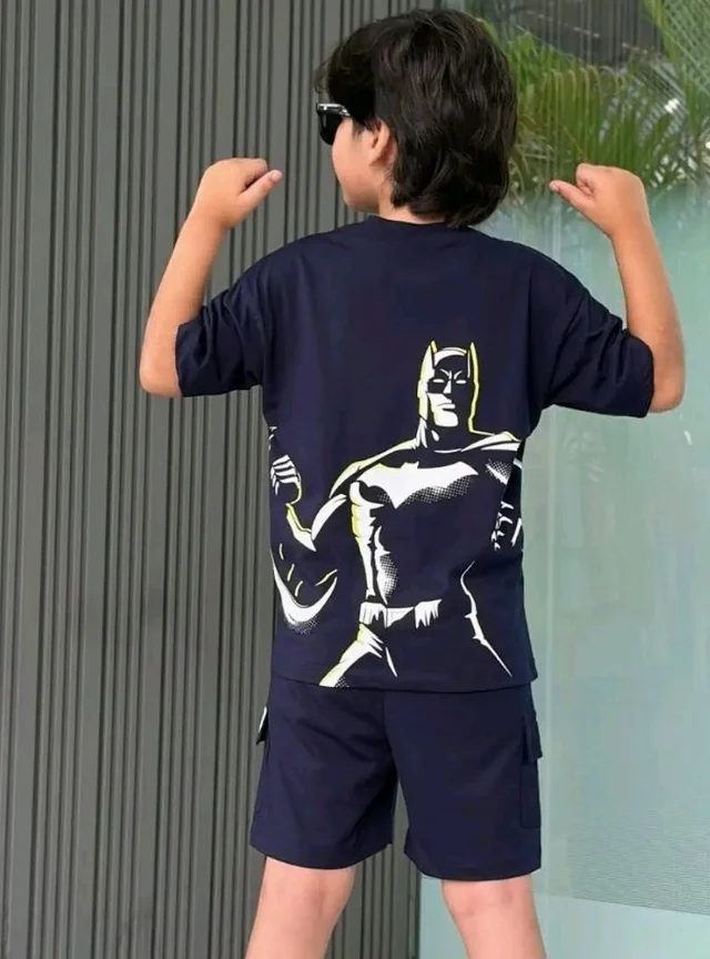 Nap Chief Kids Cotton Official Marvel Superhero's Printed Co ord Sets for Boys & Girls, T Shirt and Shorts for Casual Wear
- 11-12 y, Navy Blue