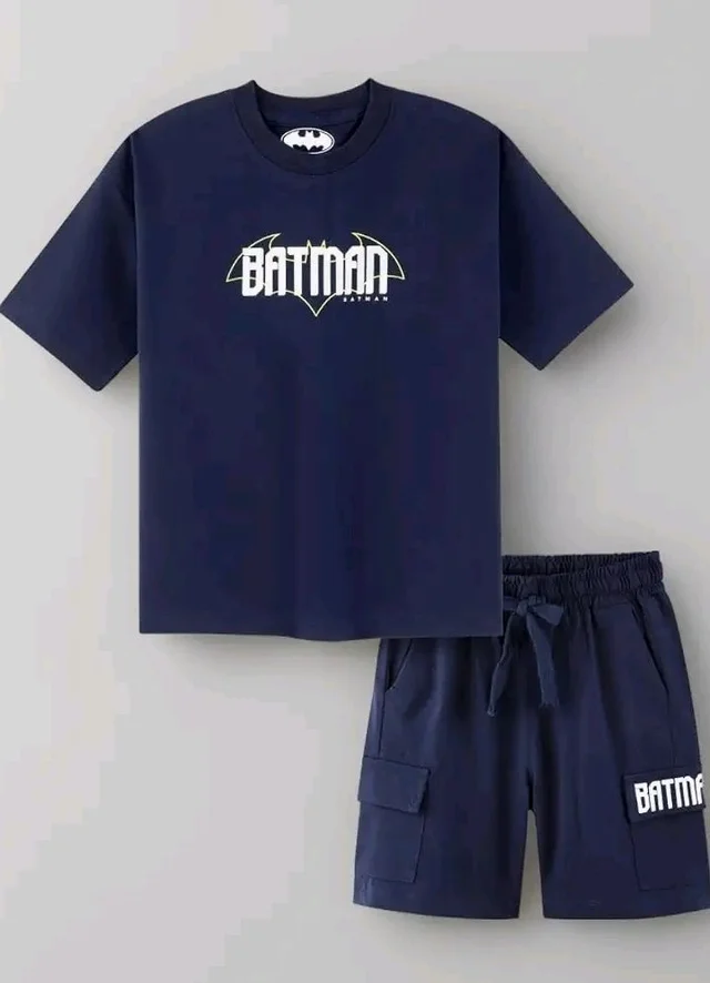Nap Chief Kids Cotton Official Marvel Superhero's Printed Co ord Sets for Boys & Girls, T Shirt and Shorts for Casual Wear
- 13-14 y, Navy Blue