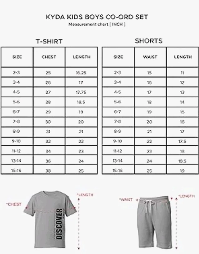 KYDA KIDS® Boys 100% Cotton Oversized T-Shirt Shorts Clothing Set | Kids Co-Ord Set | Half Sleeve T-Shirt with Matching Shorts | Soft Breathable Fabric | Comfortable Stylish Casual Wear
- 910- y, Grey