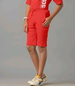 KYDA KIDS® Boys 100% Cotton Oversized T-Shirt Shorts Clothing Set | Kids Co-Ord Set | Half Sleeve T-Shirt with Matching Shorts | Soft Breathable Fabric | Comfortable Stylish Casual Wear
- 2-3 y, Red