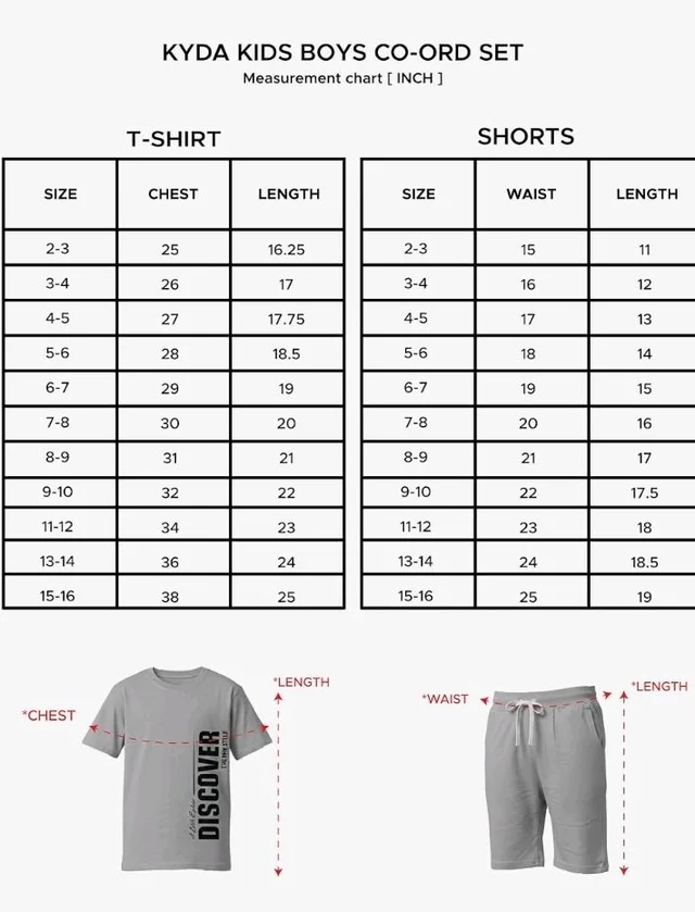 KYDA KIDS® Boys 100% Cotton Oversized T-Shirt Shorts Clothing Set | Kids Co-Ord Set | Half Sleeve T-Shirt with Matching Shorts | Soft Breathable Fabric | Comfortable Stylish Casual Wear
- 11-12 y, Red
