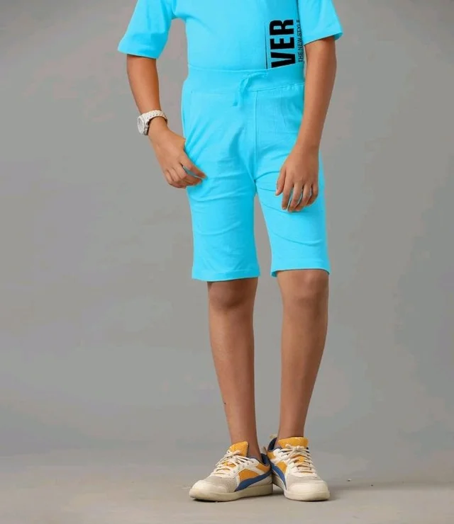 KYDA KIDS® Boys 100% Cotton Oversized T-Shirt Shorts Clothing Set | Kids Co-Ord Set | Half Sleeve T-Shirt with Matching Shorts | Soft Breathable Fabric | Comfortable Stylish Casual Wear
- 11-12 y, Blue