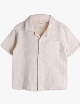 Kidbea Organic Cotton Shirt & Pant Co-ord Set for Kids | Elegant & Comfortable Summer Wear | Stylish Half Sleeve Shirt with Bow & Comfy Shorts
- 4-5 Y, Off white
