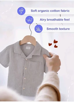 Kidbea Organic Cotton Shirt & Pant Co-ord Set for Kids | Elegant & Comfortable Summer Wear | Stylish Half Sleeve Shirt with Bow & Comfy Shorts
- 4-5 Y, Rust and Grey