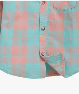 Hopscotch Boys Green Checkered Full-Sleeve Mandarin Shirt
- 5-6 Y, Green