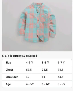 Hopscotch Boys Green Checkered Full-Sleeve Mandarin Shirt
- 5-6 Y, Green