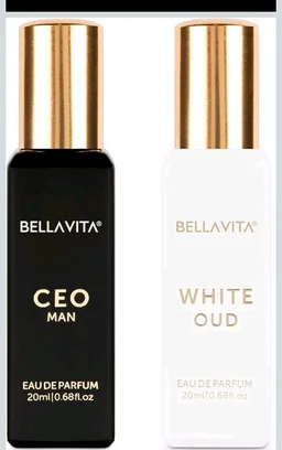 BELLAVITA CEO MAN and WHITE OUD Unisex | Long Lasting Perfume Unisex | Eau De Parfum pack of 2x20ml each | Tonka, Agarwood & Orange | Woody, Spicy & Citrus Premium Fragrance