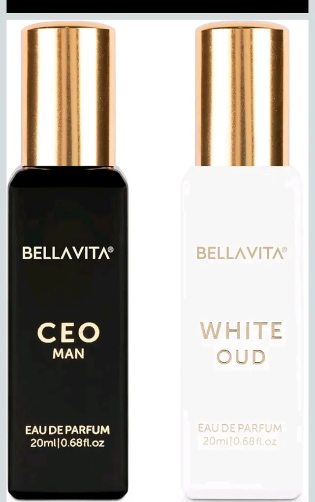 BELLAVITA CEO MAN and WHITE OUD Unisex | Long Lasting Perfume Unisex | Eau De Parfum pack of 2x20ml each | Tonka, Agarwood & Orange | Woody, Spicy & Citrus Premium Fragrance