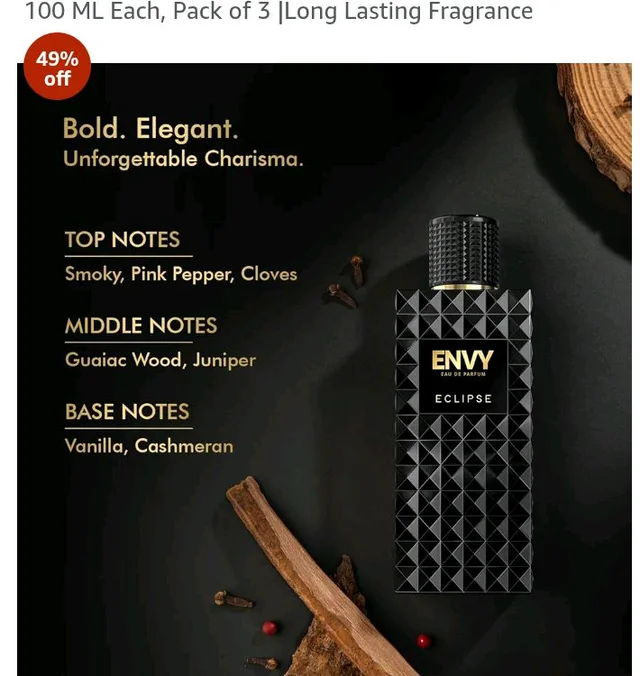 Envy Eclipse, Eminence & Triumph Perfume For Men, 100 ML Each, Pack of 3 |Long Lasting Fragrance
49%
off