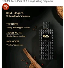 Envy Eclipse, Eminence & Triumph Perfume For Men, 100 ML Each, Pack of 3 |Long Lasting Fragrance
49%
off