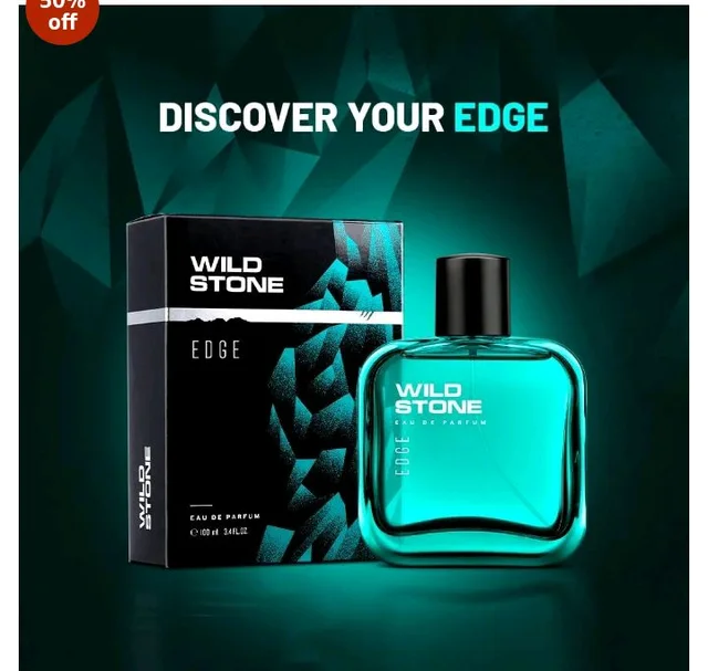Wild Stone Edge Edp Premium Perfume For Men,100 Ml|Long-Lasting Eau De Parfum|Luxury Fragrances|Fragrance For Modern Lifestyle|Ideal Gift For Him|Premium Scent For Men