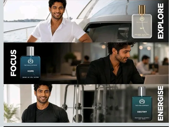 The Man Company Premium Perfume Gift Set for Men (4 x 50ml) with Travel Pouch – Black, Hope, Destiny & Sky | Long-Lasting EDP & EDT Fragrances | Luxury Gift Set for Birthday, Anniversary
