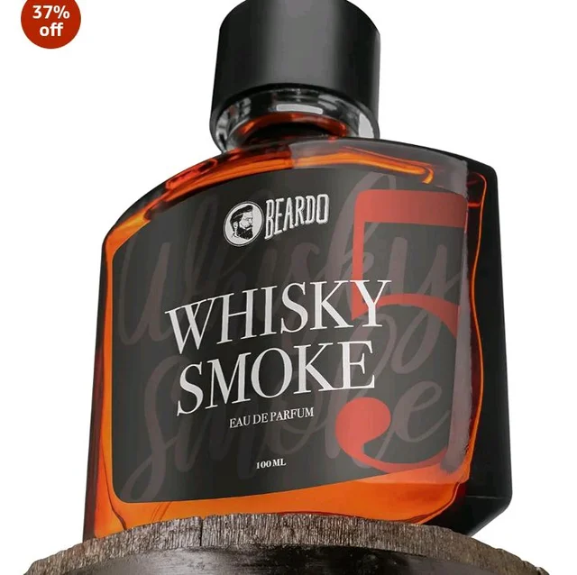Beardo Whisky Smoke Eau De Parfum Men Spicy, Woody - Oudh Perfume For Men Long Lasting, Date Night Fragrance Body Spray For Men, 100ml