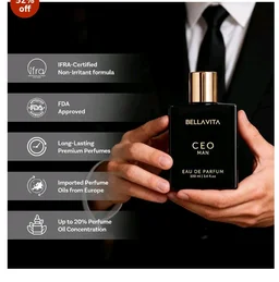 Bella Vita Luxury CEO Man | Long Lasting EDP 100ml | with Lemon, Lavender, Tonka, Mandarin & Vetiver | Premium Fragrance Perfume for Men | Ideal for Every Moment
