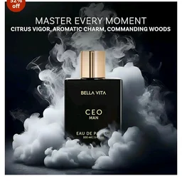 Bella Vita Luxury CEO Man | Long Lasting EDP 100ml | with Lemon, Lavender, Tonka, Mandarin & Vetiver | Premium Fragrance Perfume for Men | Ideal for Every Moment