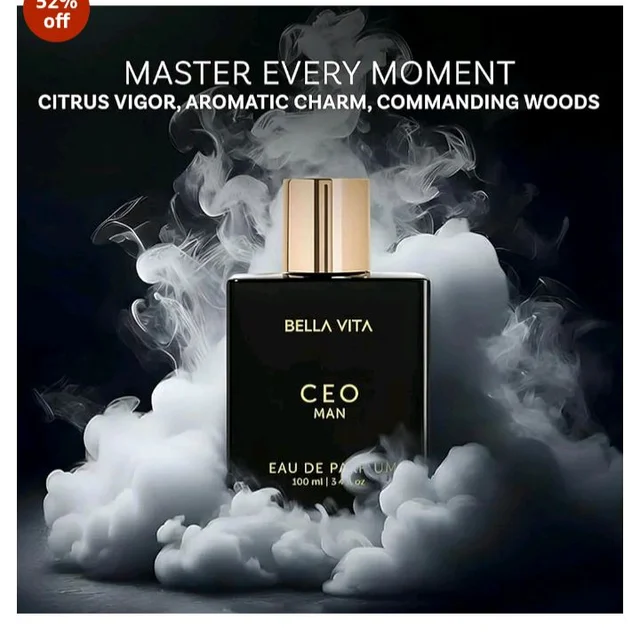 Bella Vita Luxury CEO Man | Long Lasting EDP 100ml | with Lemon, Lavender, Tonka, Mandarin & Vetiver | Premium Fragrance Perfume for Men | Ideal for Every Moment