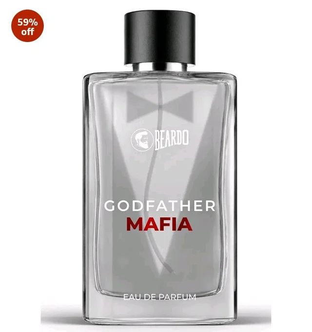 BEARDO Godfather Mafia Eau De Parfum 100ml | Fruity, Amber, Woody Fragrance | Long Lasting Perfume for Men | Gift For Men | Strong EDP For Men | Gift For Husband | Gift For Boyfriend