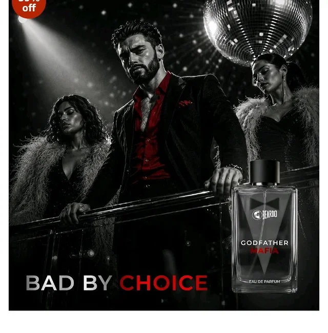 BEARDO Godfather Mafia Eau De Parfum 100ml | Fruity, Amber, Woody Fragrance | Long Lasting Perfume for Men | Gift For Men | Strong EDP For Men | Gift For Husband | Gift For Boyfriend