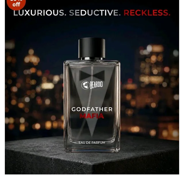 BEARDO Godfather Mafia Eau De Parfum 100ml | Fruity, Amber, Woody Fragrance | Long Lasting Perfume for Men | Gift For Men | Strong EDP For Men | Gift For Husband | Gift For Boyfriend