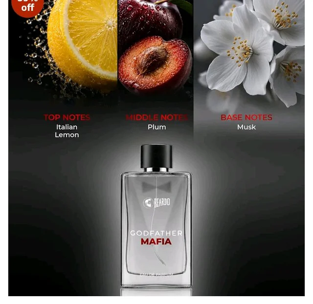 BEARDO Godfather Mafia Eau De Parfum 100ml | Fruity, Amber, Woody Fragrance | Long Lasting Perfume for Men | Gift For Men | Strong EDP For Men | Gift For Husband | Gift For Boyfriend