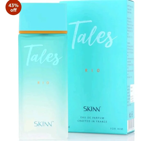 Skinn By Titan | Tales Rio Perfume - 100 Ml | Perfume For Man | Gift for Men | Premium Fragrance | Grooming Essentials | Long Lasting Smell for Men | Fresh, Woody |Eau De Parfum