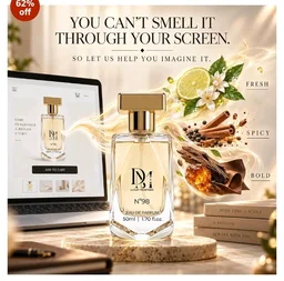 N98 Perfume for Man | Eau De Parfum (EDP) Long-Lasting Luxury Perfume | Amber Woody| Office Wear, Date Night & Daily Use | Premium Parfum Gift For Man - 50ML