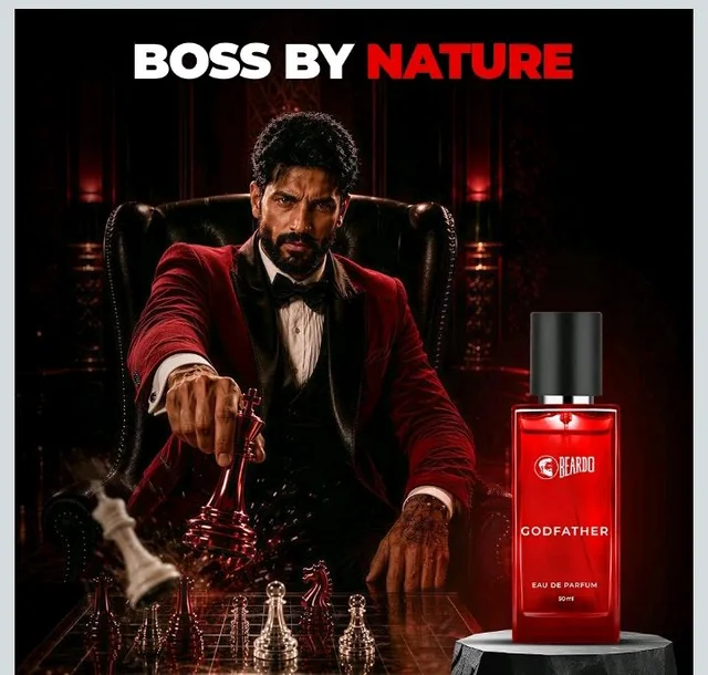 BEARDO Godfather Perfume For Men, 50Ml | Aromatic, Spicy Perfume For Men Long Lasting Perfume For Date Night Fragrance | Body Spray For Men | Gift For Husband | Gift For Boyfriend