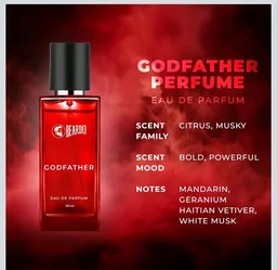 BEARDO Godfather Perfume For Men, 50Ml | Aromatic, Spicy Perfume For Men Long Lasting Perfume For Date Night Fragrance | Body Spray For Men | Gift For Husband | Gift For Boyfriend