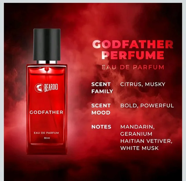 BEARDO Godfather Perfume For Men, 50Ml | Aromatic, Spicy Perfume For Men Long Lasting Perfume For Date Night Fragrance | Body Spray For Men | Gift For Husband | Gift For Boyfriend