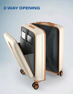 Safari Cabin Trolley Bag with Laptop Compartment, Hardside Polycarbonate Small (55cm) Suitcase | 360° 8 Wheel Spinner Travel Luggage| Recessed Combination Lock|Thorium Neo| Vanilla
1K+ bought in past month
