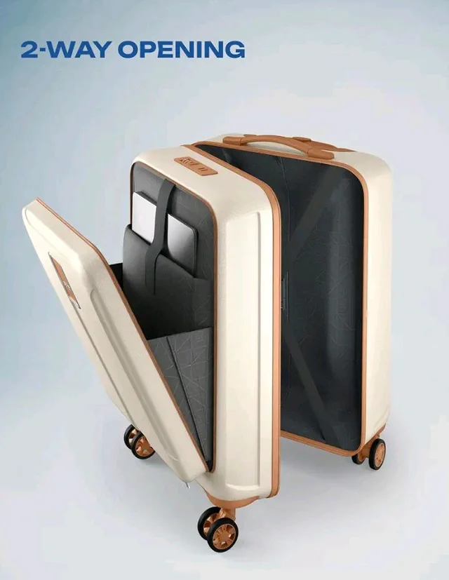 Safari Cabin Trolley Bag with Laptop Compartment, Hardside Polycarbonate Small (55cm) Suitcase | 360° 8 Wheel Spinner Travel Luggage| Recessed Combination Lock|Thorium Neo| Vanilla
1K+ bought in past month