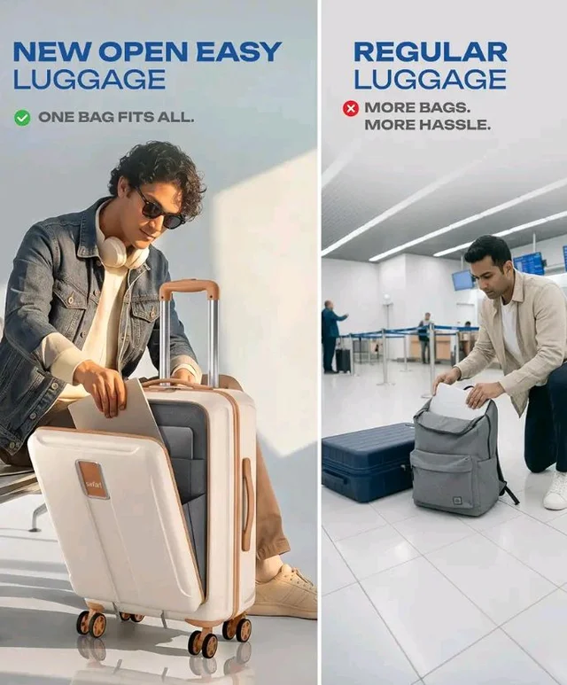 Safari Cabin Trolley Bag with Laptop Compartment, Hardside Polycarbonate Small (55cm) Suitcase | 360° 8 Wheel Spinner Travel Luggage| Recessed Combination Lock|Thorium Neo| Vanilla
1K+ bought in past month