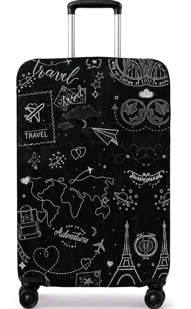 Printed Luggage Cover for Traveling Bag & Suitcase - Trolley Protector
Stretchable & Scratchproof with Velcro Lock & Lightweight Washable Material(Suitcase Not Included , Only Cover)
