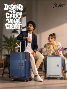Skybags Zephyre Medium Hard Luggage (65 Cm) | Luggage Trolley with 8 Wheels, TSA Lock and Expander | Blue Horizon | Unisex
50+ bought in past month
