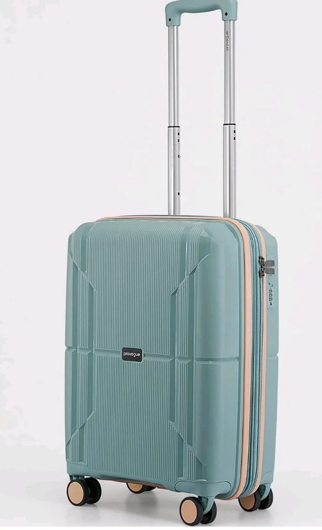 Provogue Lumina Hard-Sided PP 55 Cm Suitcase/Cabin Trolley Bag Small| Expandable Space with 8 Wheels Trolley Bags for Travel |Lightweight with Combination Lock|5 Year Warranty (Turquoise Blue)
50+ bought in past month