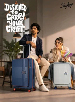 Skybags Zephyre Cabin Hard Luggage (55 Cm) | Luggage Trolley with Laptop Compartment, 8 Wheels and TSA Lock | Blue Horizon | Unisex
50+ bought in past month