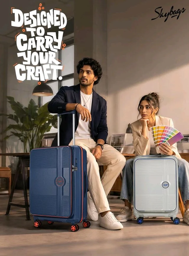 Skybags Zephyre Cabin Hard Luggage (55 Cm) | Luggage Trolley with Laptop Compartment, 8 Wheels and TSA Lock | Blue Horizon | Unisex
50+ bought in past month