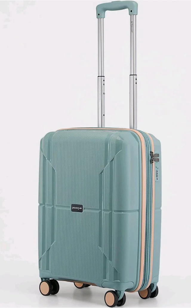 Provogue Lumina Hard-Sided PP 55 Cm Suitcase/Cabin Trolley Bag Small| Expandable Space with 8 Wheels Trolley Bags for Travel |Lightweight with Combination Lock|5 Year Warranty (Turquoise Blue)
50+ bought in past month