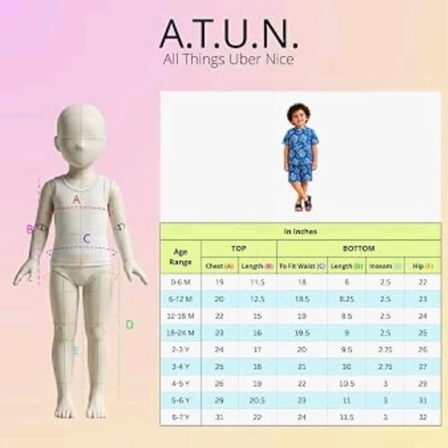 A.T.U.N. (ALL THINGS UBER NICE) Boys 100% Cotton Printed Shirt and Shorts Set | Soft Breathable Clothing Set for Kids | Coordinated Summer Outfit with Comfortable Fit | Lightweight Co-Ord Set for Boys
- 6-7 Y, 6-12 M