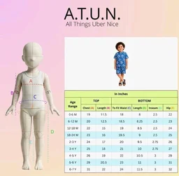A.T.U.N. (ALL THINGS UBER NICE) Boys 100% Cotton Printed Shirt and Shorts Set | Soft Breathable Clothing Set for Kids | Coordinated Summer Outfit with Comfortable Fit | Lightweight Co-Ord Set for Boys
- 18-24 M, White-Blue