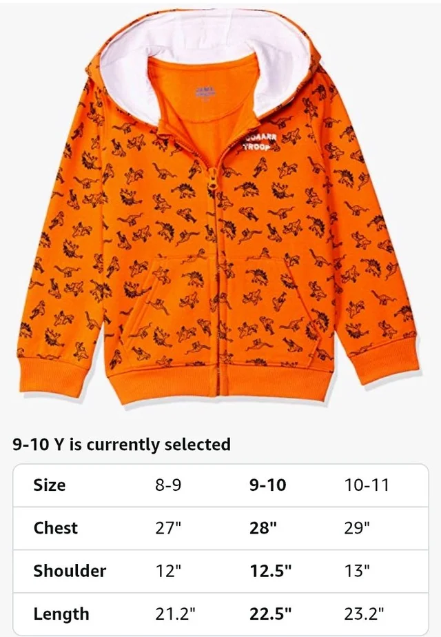 Amazon Brand - Symbol Boys Sweatshirt - Cuddle Up in Playful Comfort with These Long Sleeve Sweatshirts which are Super Soft & Fun for All Day Adventures!
- 13-14 Y, Orange -1