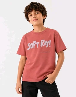 Alan Jones Clothing Boys Oversized Cotton Printed T-Shirt | Round Neck, Short Sleeves, Casual Wear
- 13-14 Y, Rust