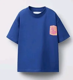 Alan Jones Clothing Boys Oversized Cotton Printed T-Shirt | Round Neck, Short Sleeves, Casual Wear
- 11-12 Y, Blue